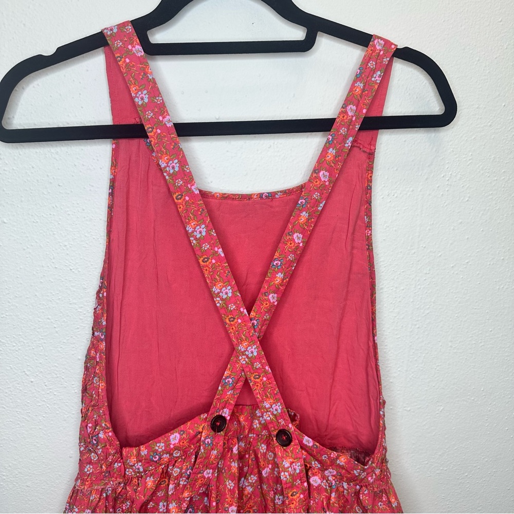 NWT $128 Free People  Petunia Mini Fit-&-Flare Dress Poppy Combo Size Medium - Picture 8 of 12